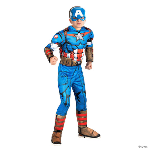 Kids Qualux Captain America (Steve Rogers) Costume 4-7