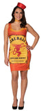 Womens Fireball Dress Costume