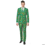 Men's Green Christmas Tree Suit - Medium