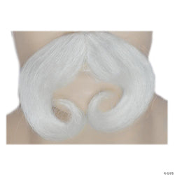Mustache Santa White