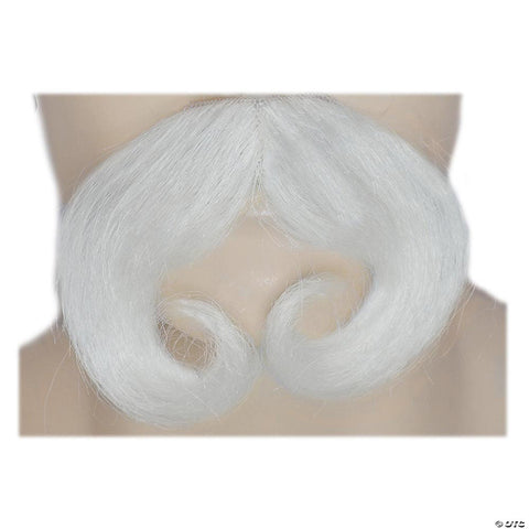 Mustache Santa White