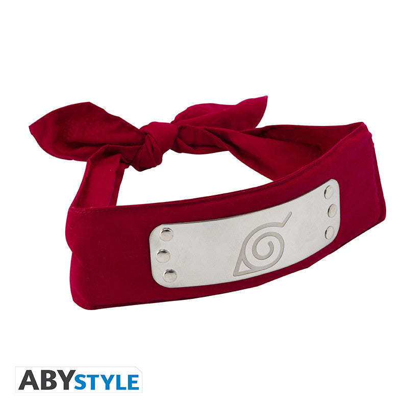 NARUTO SHIPPUDEN Headband Red Konoha Adult size