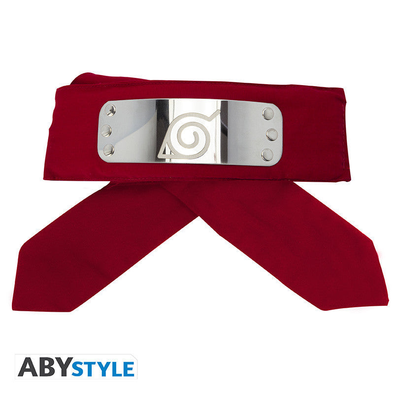 NARUTO SHIPPUDEN Headband Red Konoha Adult size