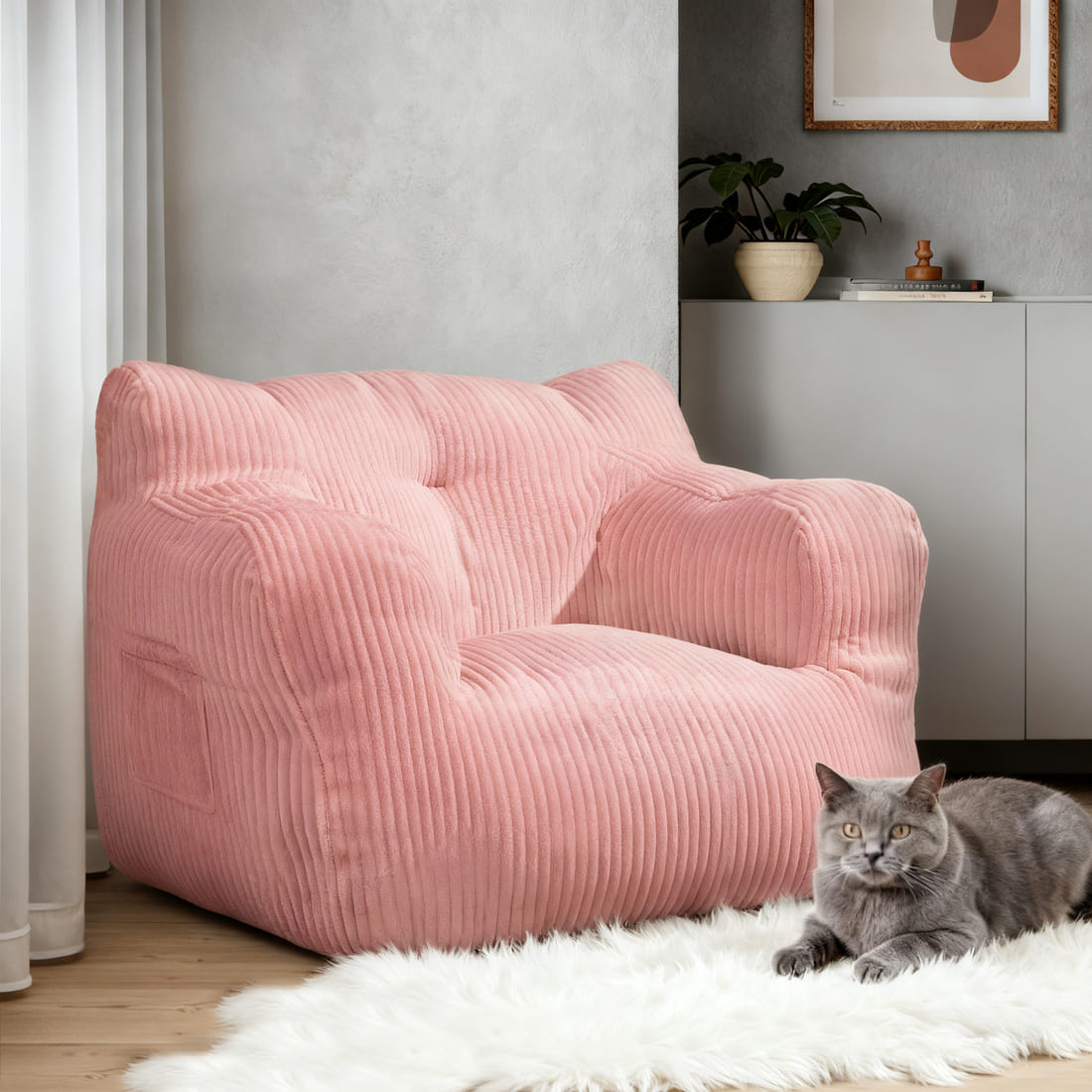 Kids & Teens Corduroy Bean Bag Chair