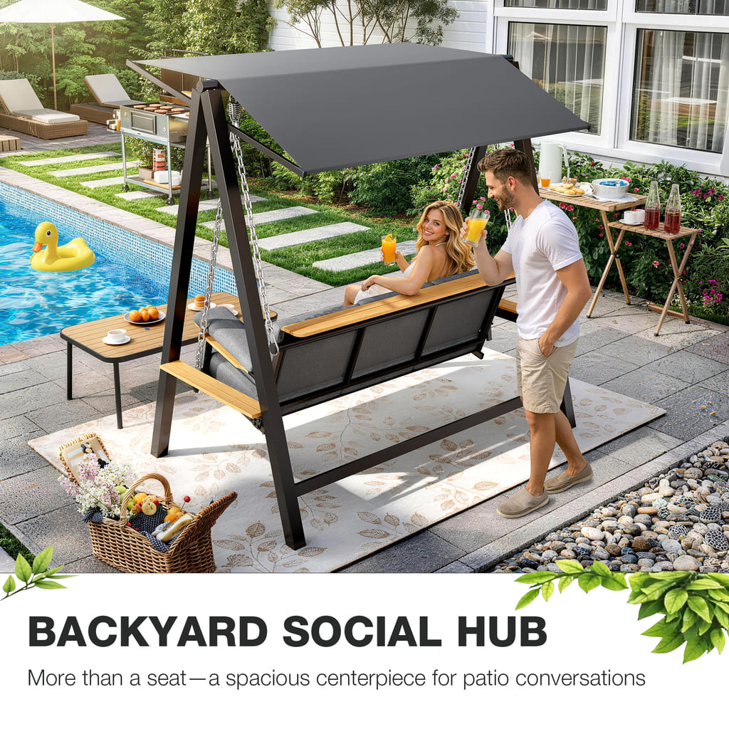 Forge Patio Swing, 3-Seat