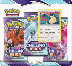 Pokemon: Sword & Shield - Chilling Reign 3-Booster Blister - Snorlax