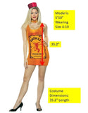 Womens Fireball Dress Costume