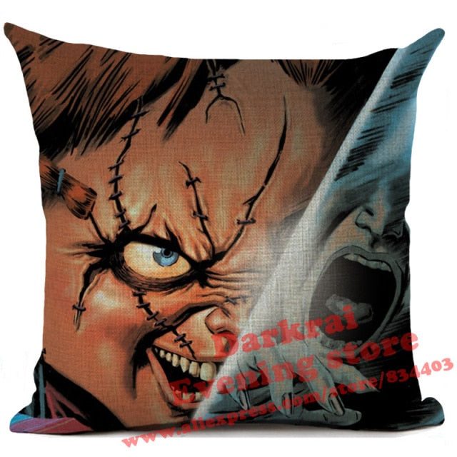 Halloween Horror Cushion Cover Chucky
