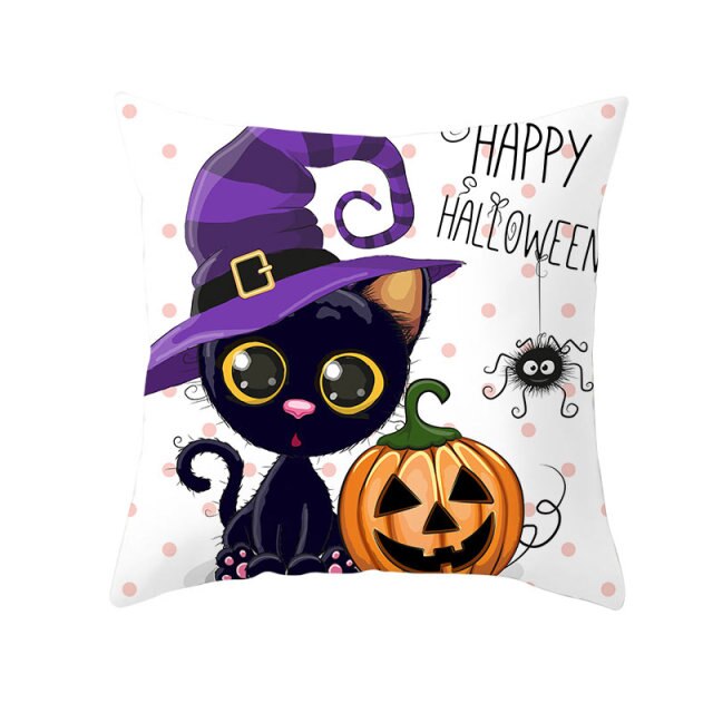 Halloween Pillow Case Halloween Pumpkin Owl Decorative