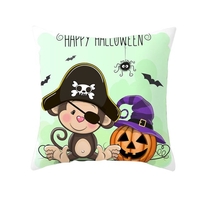 Halloween Pillow Case Halloween Pumpkin Owl Decorative