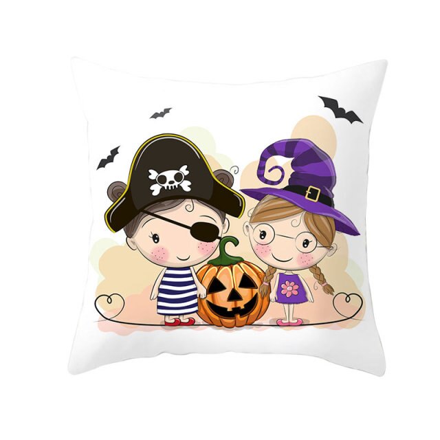Halloween Pillow Case Halloween Pumpkin Owl Decorative