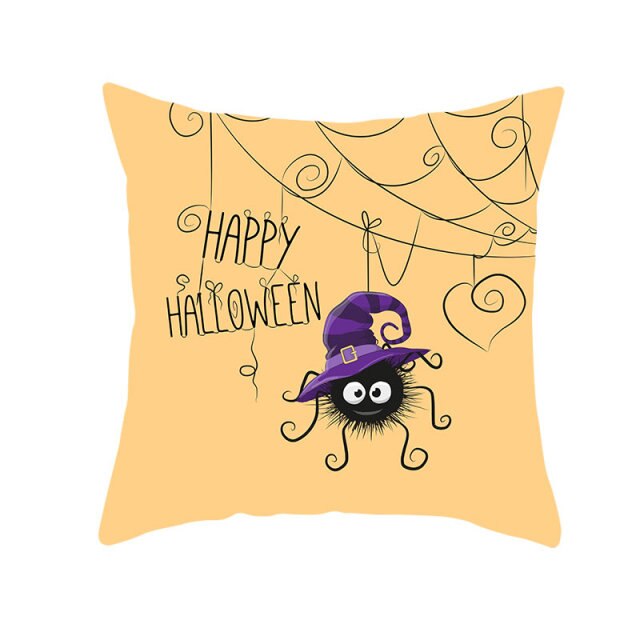 Halloween Pillow Case Halloween Pumpkin Owl Decorative