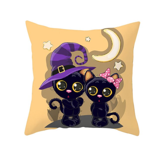 Halloween Pillow Case Halloween Pumpkin Owl Decorative