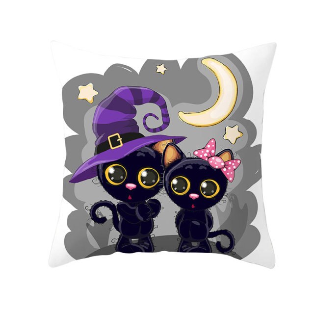 Halloween Pillow Case Halloween Pumpkin Owl Decorative