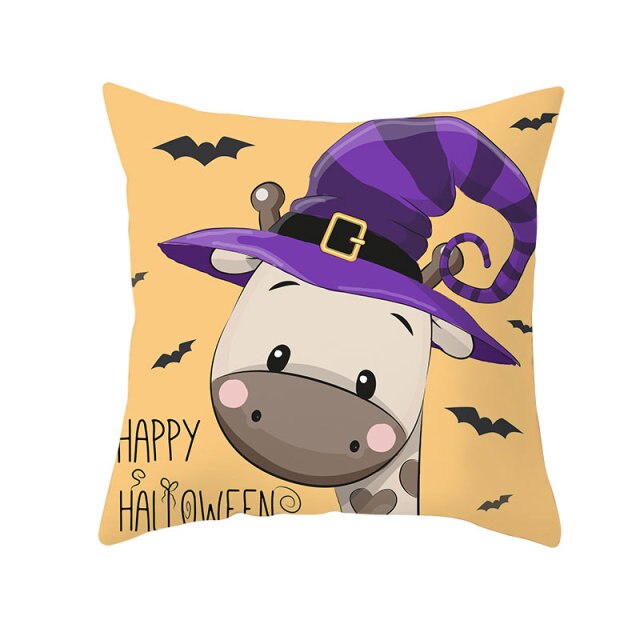 Halloween Pillow Case Halloween Pumpkin Owl Decorative