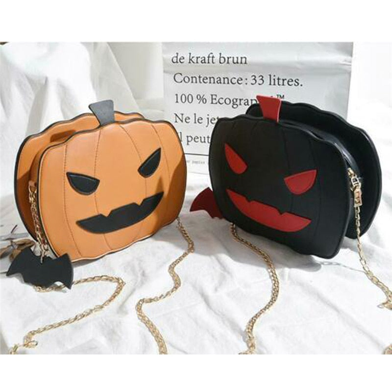 Halloween Pumpkin Shaped Shoulder Bag