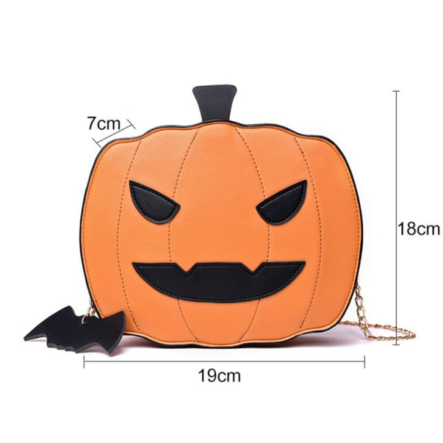 Halloween Pumpkin Shaped Shoulder Bag