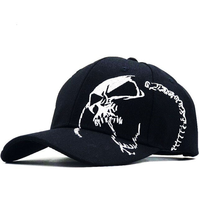 Baseball Skull Embroidery Sports Snapback