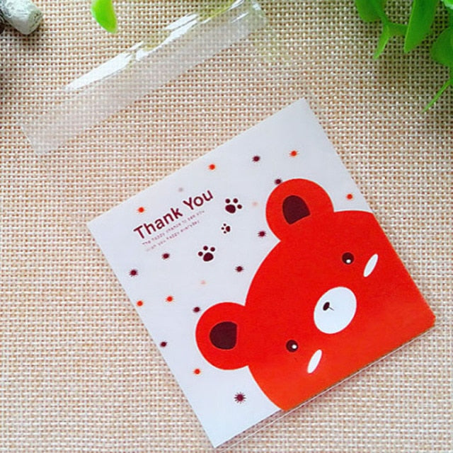 Cute Self-Adhesive Candy Plastic Bag