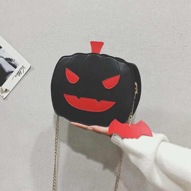Pumpkin Shaped Halloween Shoulder Bag