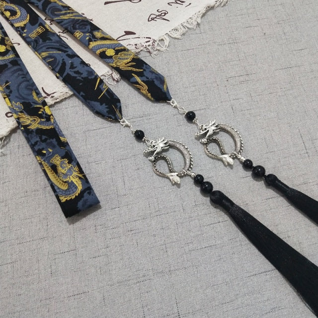 Antique Chinese clothing ribbon embroidery accessorie
