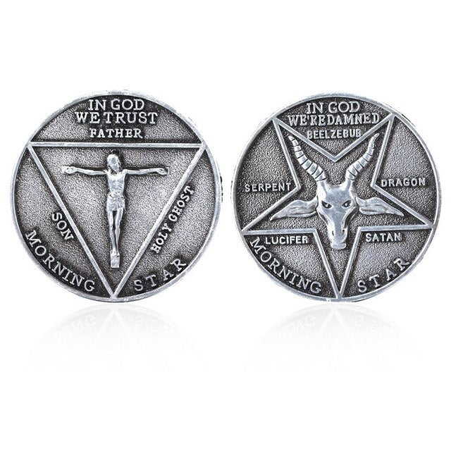 Lucifer Morningstar Satanic Pentecost Cosplay Coin