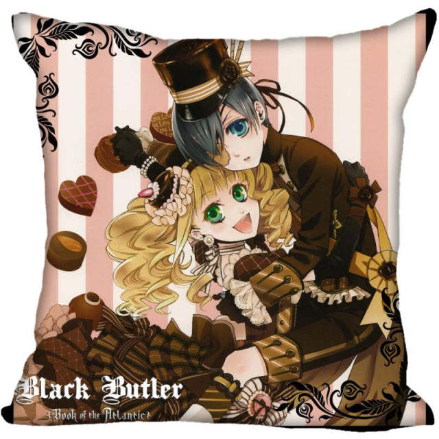 Black Butler Halloween Decorative Pillow