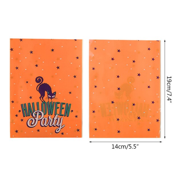 Cute Halloween Themed Pumpkin Candy Bags