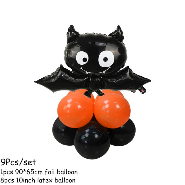 Halloween Pumpkin Ghost Spider Balloons