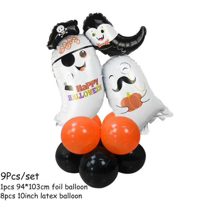 Halloween Pumpkin Ghost Spider Balloons