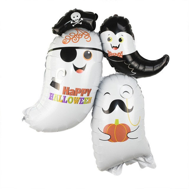 Halloween Pumpkin Ghost Spider Balloons