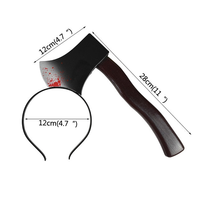 Horror Headband Halloween Decoration Scary Knife