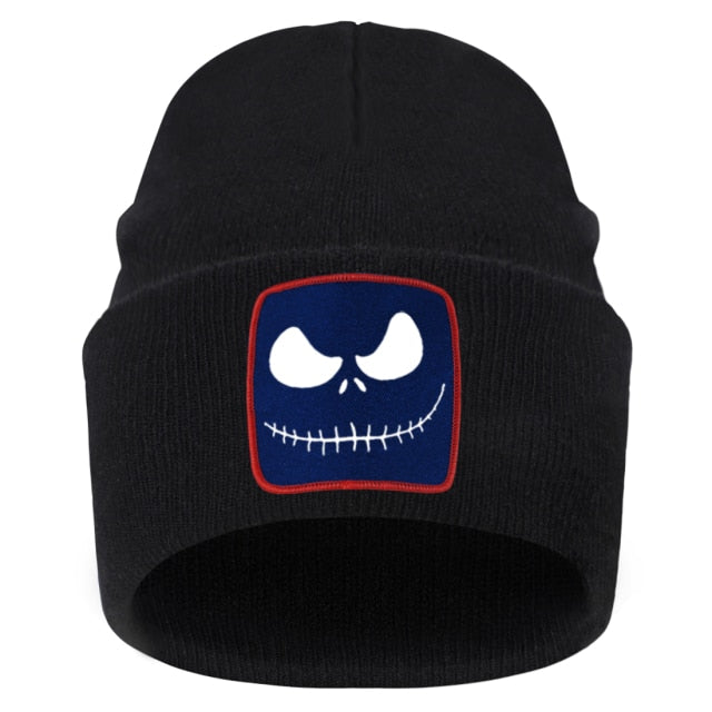 Jack Skellington Print Knitted Cap