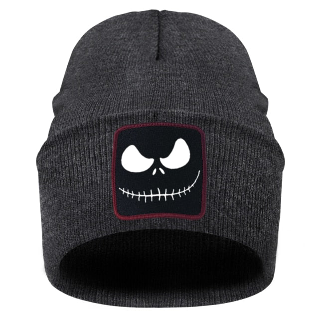 Jack Skellington Print Knitted Cap