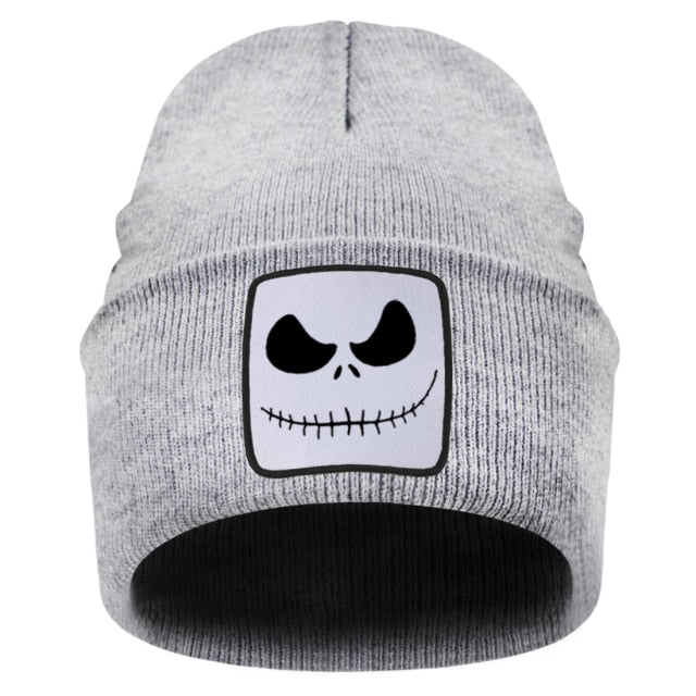 Jack Skellington Print Knitted Cap