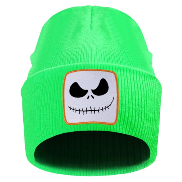 Jack Skellington Print Knitted Cap