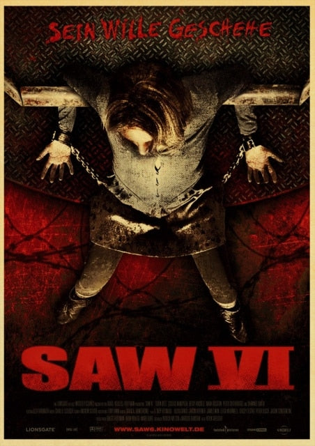 Saw Classic Horror Film Posters