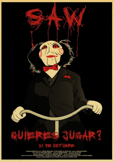 Saw Classic Horror Film Posters