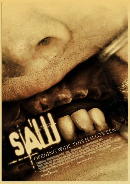 Saw Classic Horror Film Posters