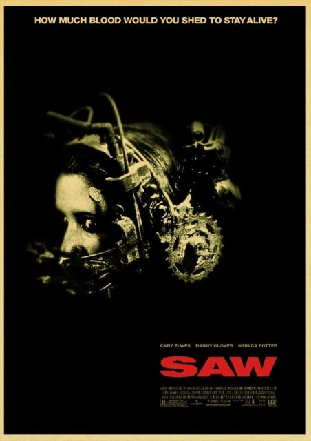 Saw Classic Horror Film Posters