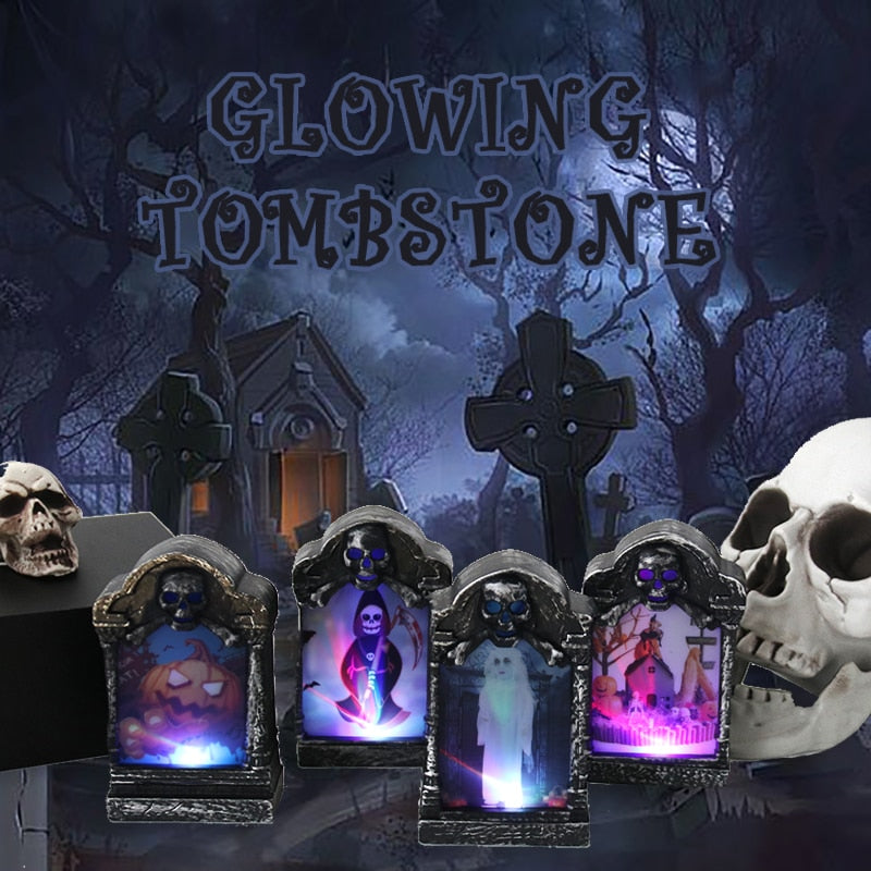 Gravestone Shape Halloween LED Light