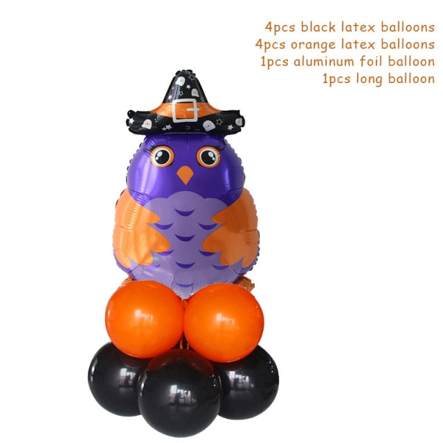 Halloween Pumpkin Ghost Witch Bat Foil Balloons