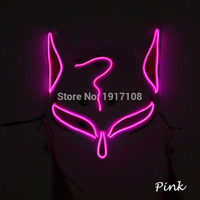 LED Neon Light Horror Masks Set