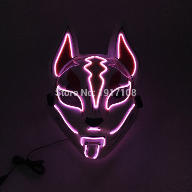 LED Neon Light Horror Masks Set