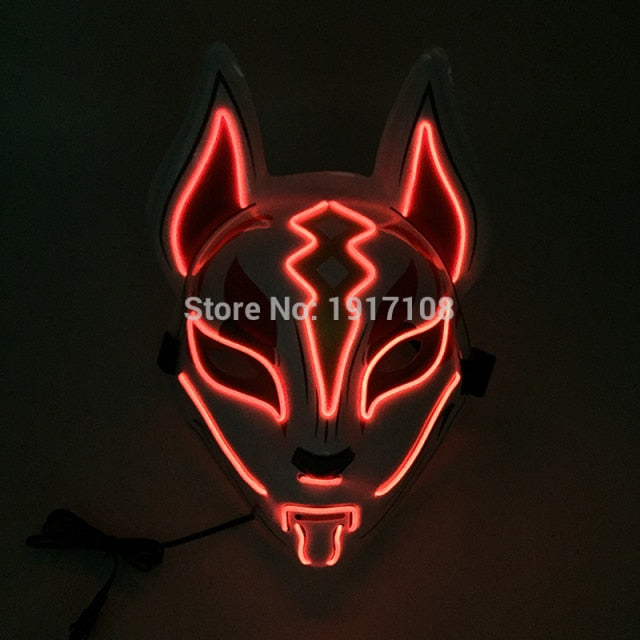 LED Neon Light Horror Masks Set