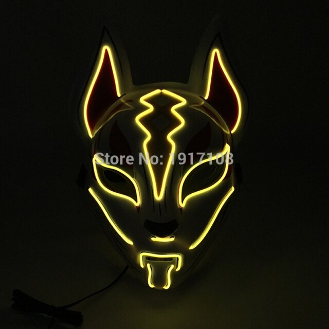 LED Neon Light Horror Masks Set