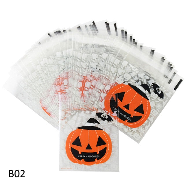 Candy Bag  Pumpkin Ghost Cookie
