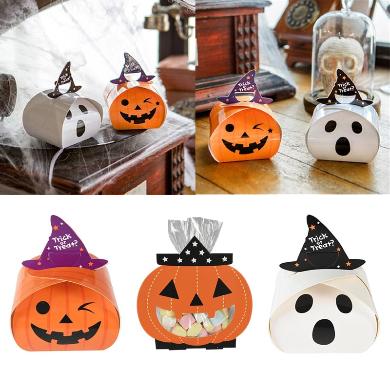 Candy Box Pumpkin Ghost Pattern Paper Box