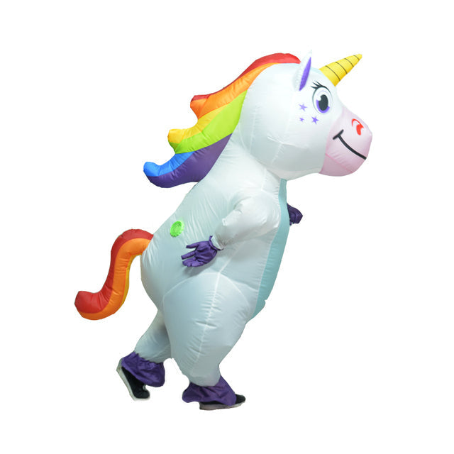 Inflatable Unicorn Rainbow Halloween Costumes