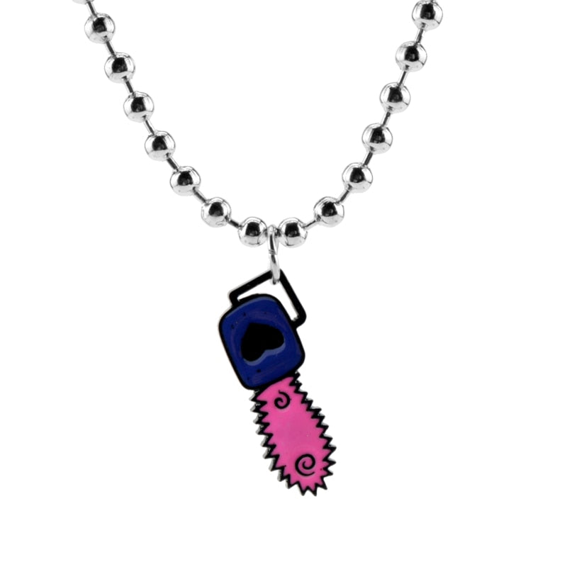 Punk Style SAW Movie Themed Necklace